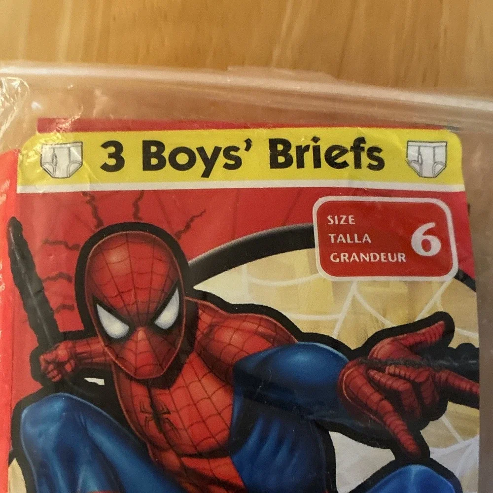 Fruit of the Loom Marvel Spider-Man Boys Brief Underwear Size 6 3 Pack 2009 - Picture 3 of 8